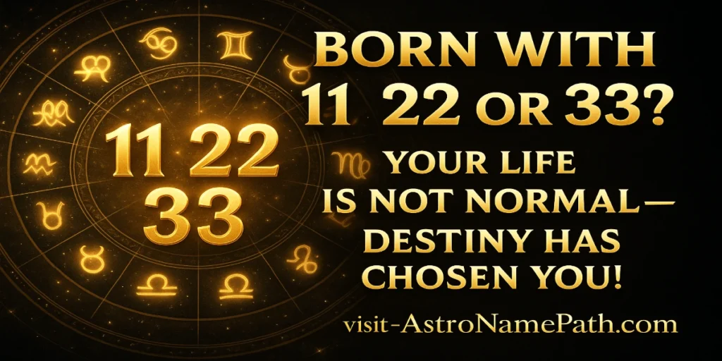 Why 11 , 22 , 33 are the master numbers know the power