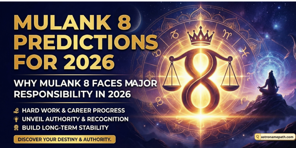 Mulank 8 Numerology perditions of 2026