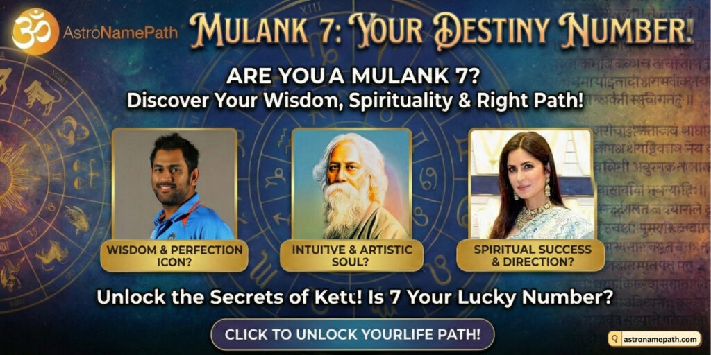 Mulank 7 in Numerology: Personality, Intuition, Sensitivity, and the Right Direction in Life