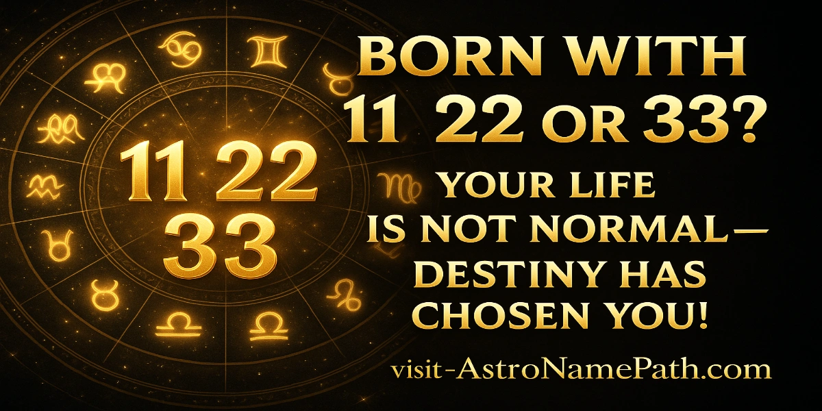 Why 11 , 22 , 33 are the master numbers know the power